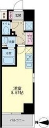 JMFレジデンス大阪福島の物件間取画像